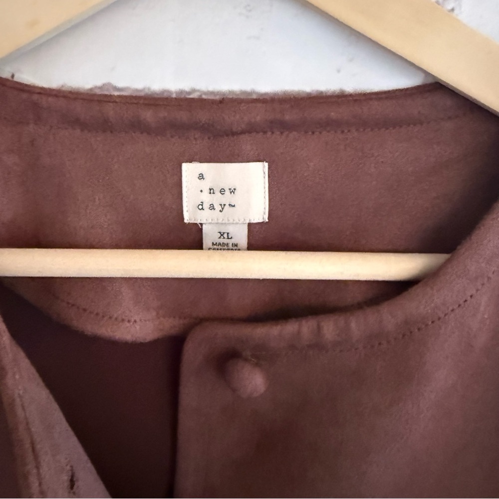 Faux Suede Women's Jacket Blazer - Picture 2 of 4